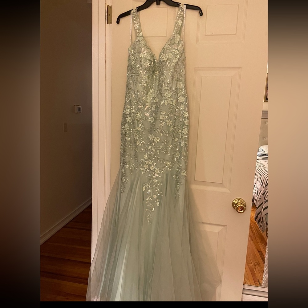 Camille La Vie - Sweetheart 3D Floral Corset  Mermaid Dress